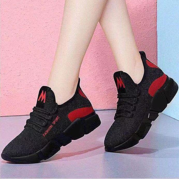 New hot-selling casual sports shoes women's fashion mesh breathable soft-soled running shoes coconut shoes