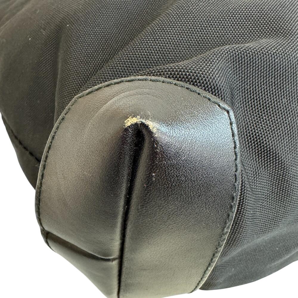 GUCCI 373 business Nylon Tote Bag black Nylon Used