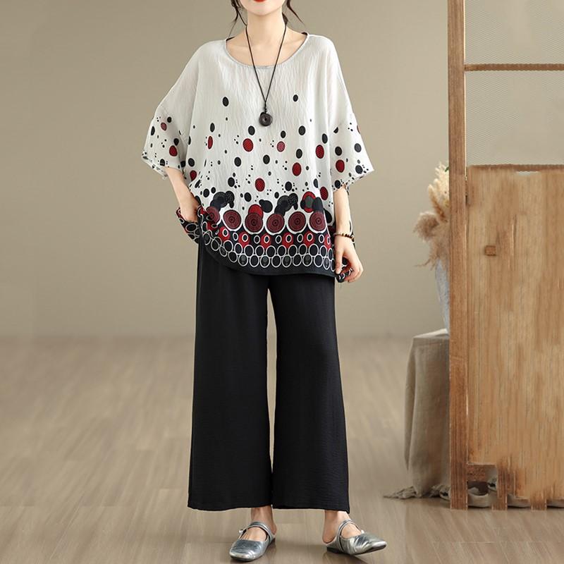 Short Sleeve Oversized Cotton Vintage Casual Loose T Shirt Tops Women Summer T-shirt