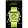 ONOLA Multifunctional Luxury Fashion Quartz Wristwatches for Men Silicone Strap Waterproof Luminous Chronograph Reloj Hombre
