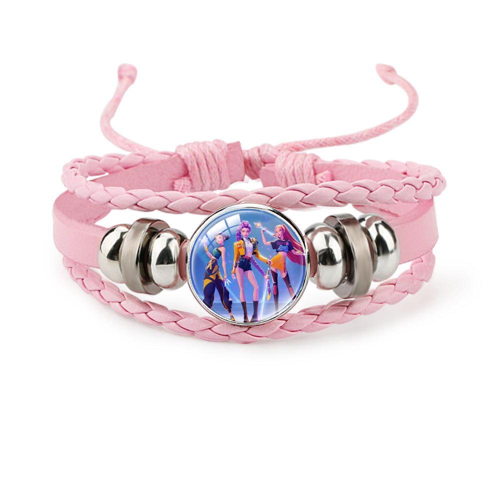 Pink Bracelet Rumi Zoey Mira Beaded Bracelet Adjustable Jewelry