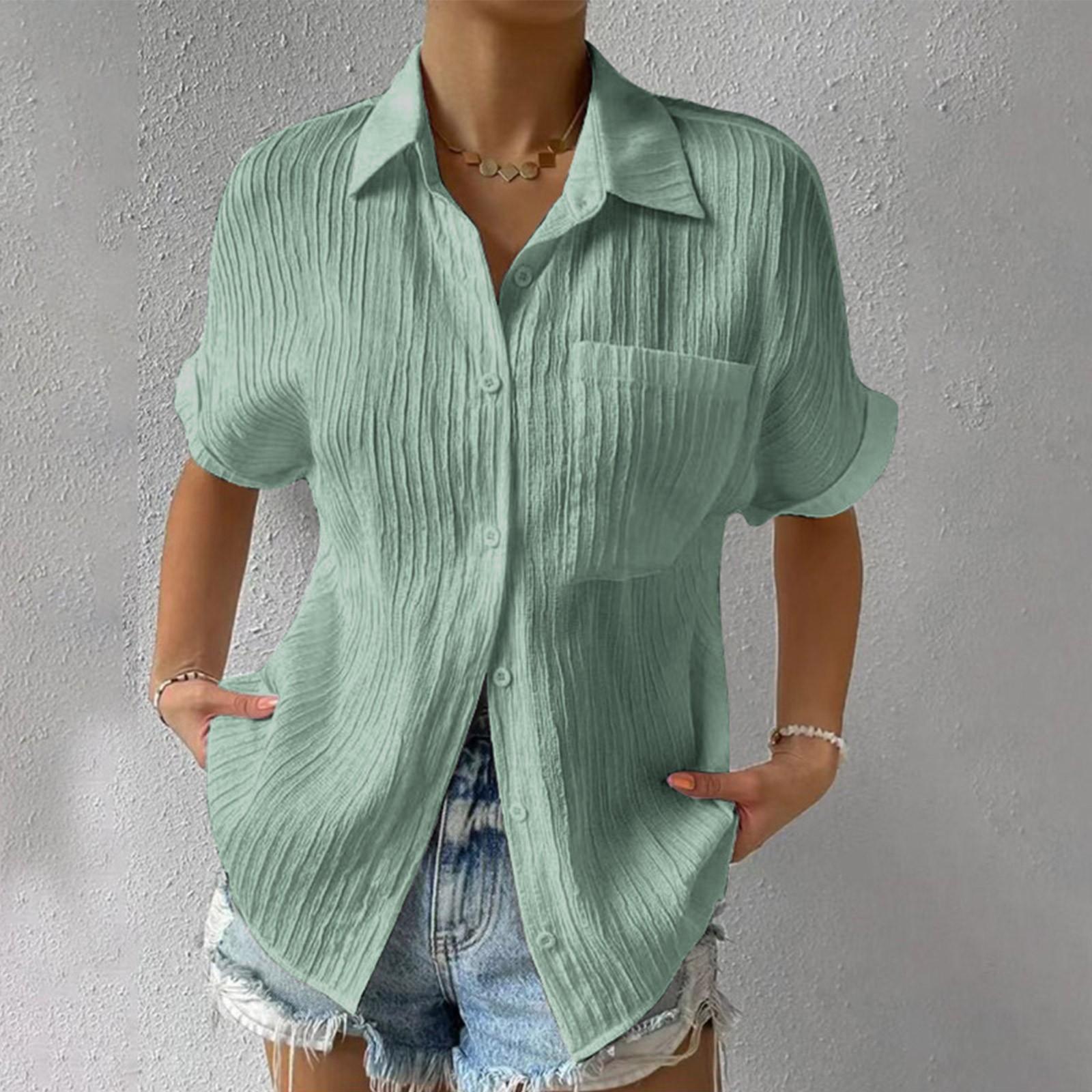 

Женский кардиган с карманом в стиле пэчворк, однотонный, темпераментный, повседневный, с лацканами и рукавами через плечо, короткий рукав XXL зелёный