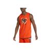 Puma Tiger Head Logo Print Breathable Straight Sleeveless Basketball Tank Top Men Tops Red 534195-03
