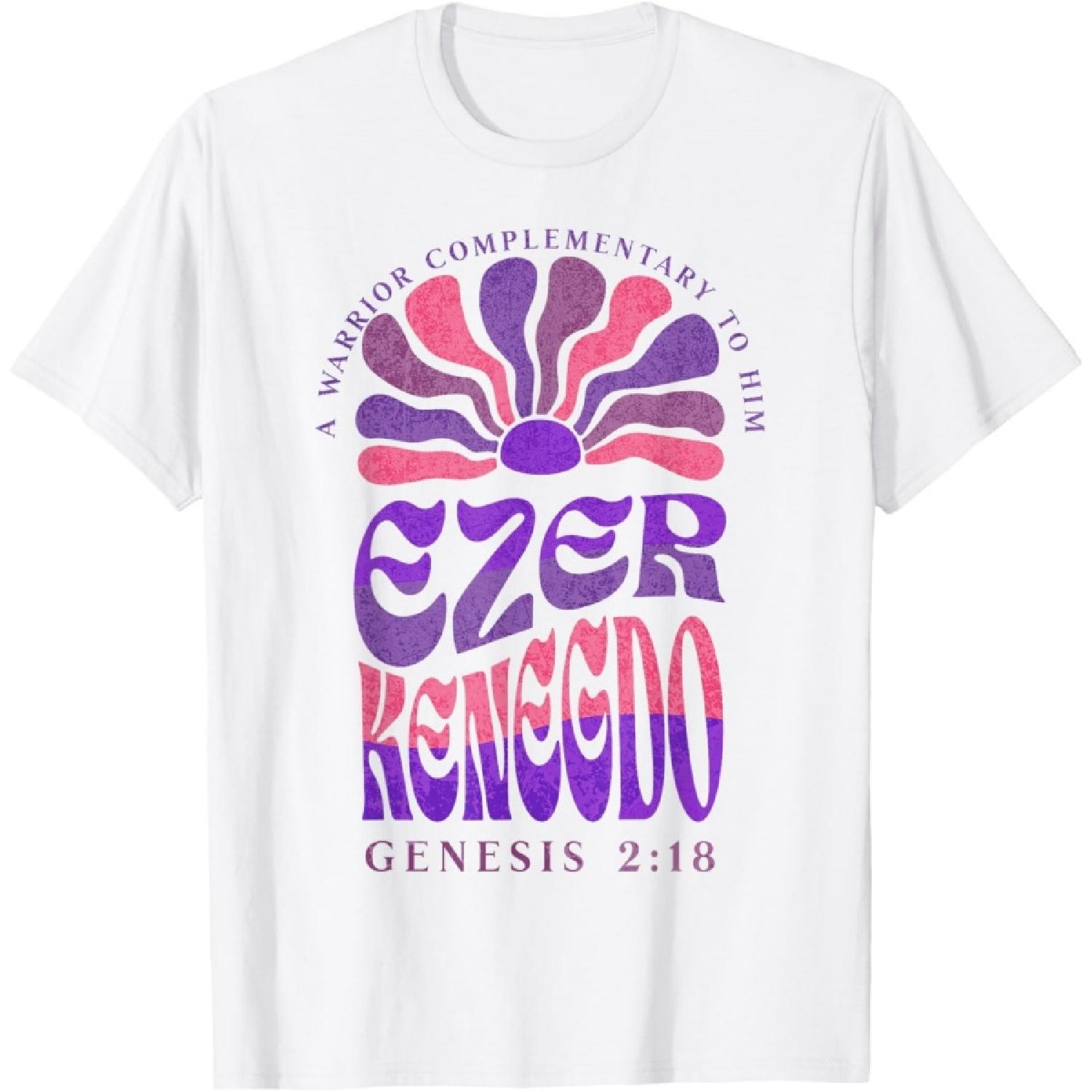 Ezer Kenegdo A Warrior Complimentary to Him Genesis 2_18 (2) T-Shirt XXXXXL белый