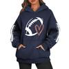 Hettegensere for kvinner Oversized gensere Langermet Uformell genser Hettegenser Topper