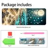 PU DIY Diamond Art Myopia Glasses Case Special Shape Diamond Painting Hyperopia Glasses Box for Daily Commute Travel Carrying