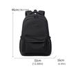 Solid Color Large Capacity Backpack zipper College Backpack Laptop School Bag  Men Women