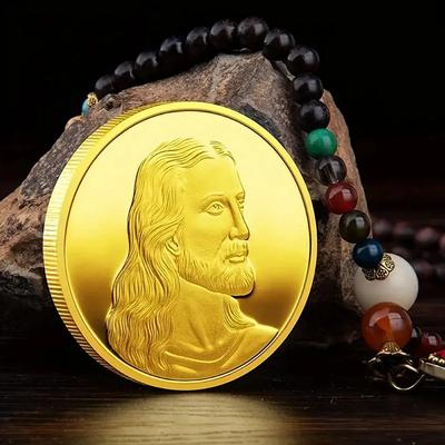 Jesus Souvenir Coin Collectible Gift Last Supper Commemorative Coin Golden Plated Collection Casting Christianity Cllection Art