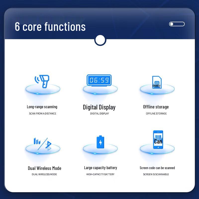Comet YC300D Wireless Bluetooth Barcode Scanner