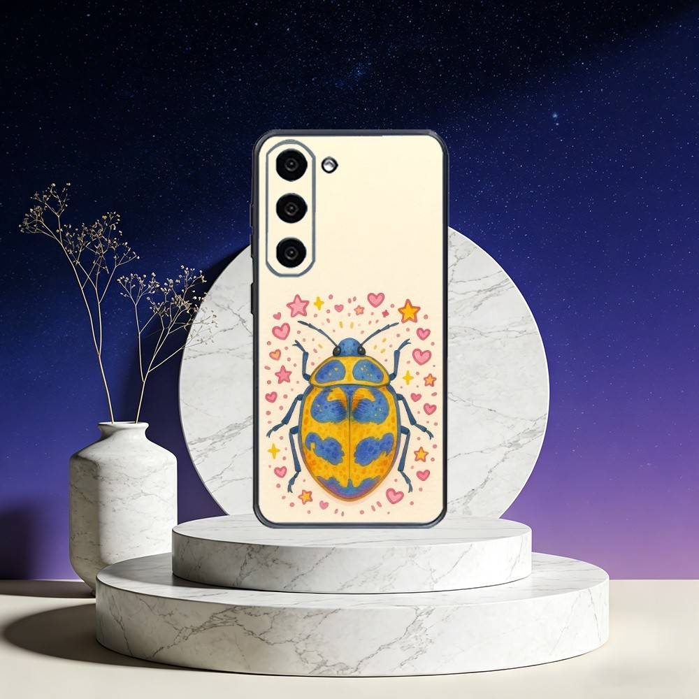 

B-Biology Art Insects Bugs Phone Case For Samsung Galaxy A73,A72,A71,A70,A53,A52,A51,Others Soft Black Cover Samsung a20s