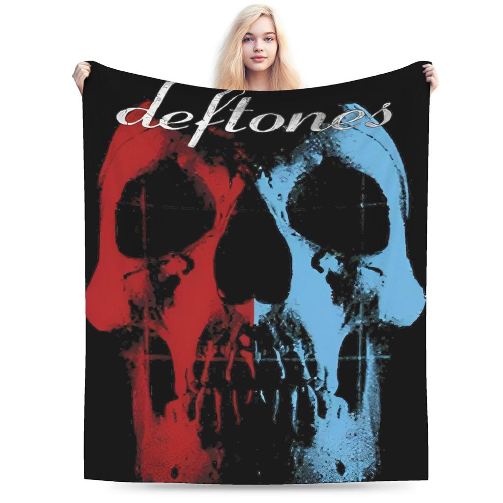 Deftones White Pony Sachen Decken Leichtes Dünnes Samt Alternative Metal Band Überwurfdecke Bequemes Teppichstück