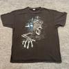 Vintage Y2K Skeleton Skull RIP Til-Further-Notice Grave Shirt XL 23x28 Black