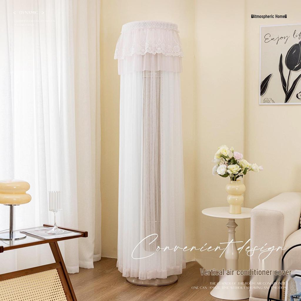 Cylindrical Vertical Air Conditioner Windshield – Anti-Direct Blow, No-Removal, Dust Cover Sleeve.