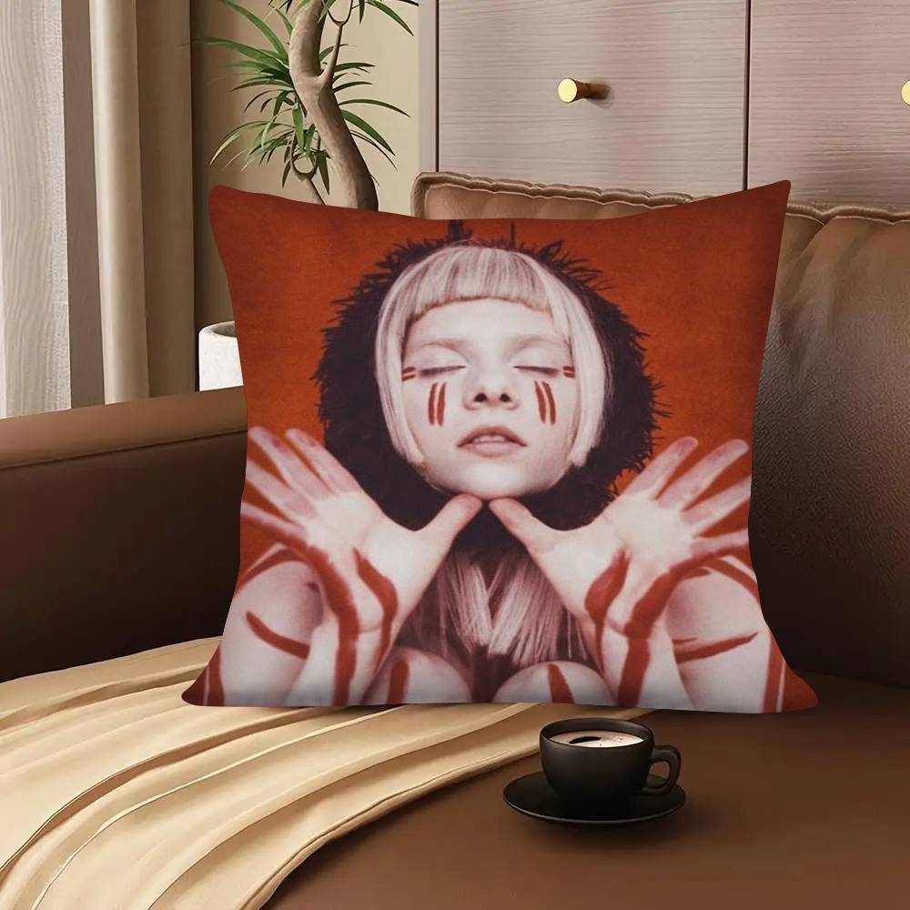 1Pc Singer A-Aurora A-Aksnes Pillow Case Fashion Square Pillowcase Bedroom Sofa Room Ins Decoration Leisure