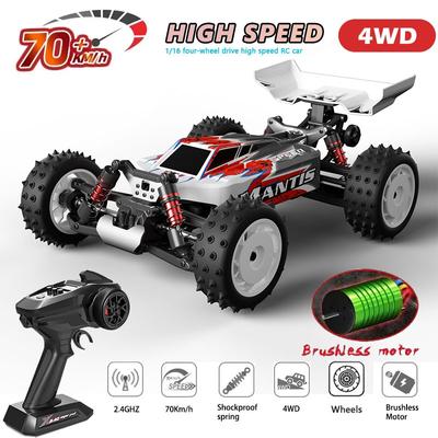 1:16 4WD RC Auto 70KM/H oder 50KM/H Fernbedienung Autos Hohe Geschwindigkeit Drift Bürstenloser Monster Truck Für Kinder VS Wltoys 144001