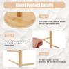 Wood Mug Holder 6 Hook Coffee Mug Tree Holder Mug Hanging Display Rack Drinkware Shelf Tea Cup Storage Holder Stand Kitchen