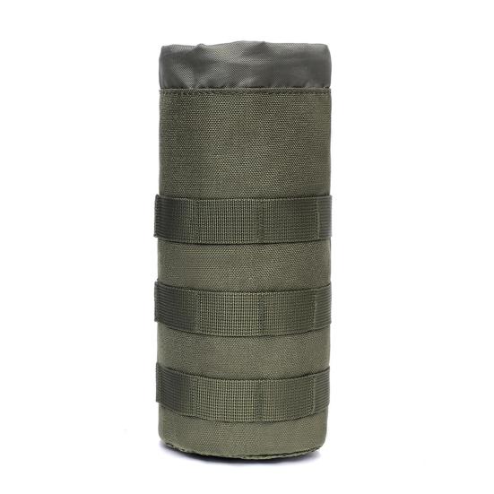 Husă tactică pentru sticle de apă, suport pentru sticle de apă sport, cu șnur deschis în partea de sus și plasă de jos, atașat la centura de rucsac, vestă