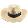 Men's Large Brim Straw Sun Hat - Breathable & Foldable for Summer