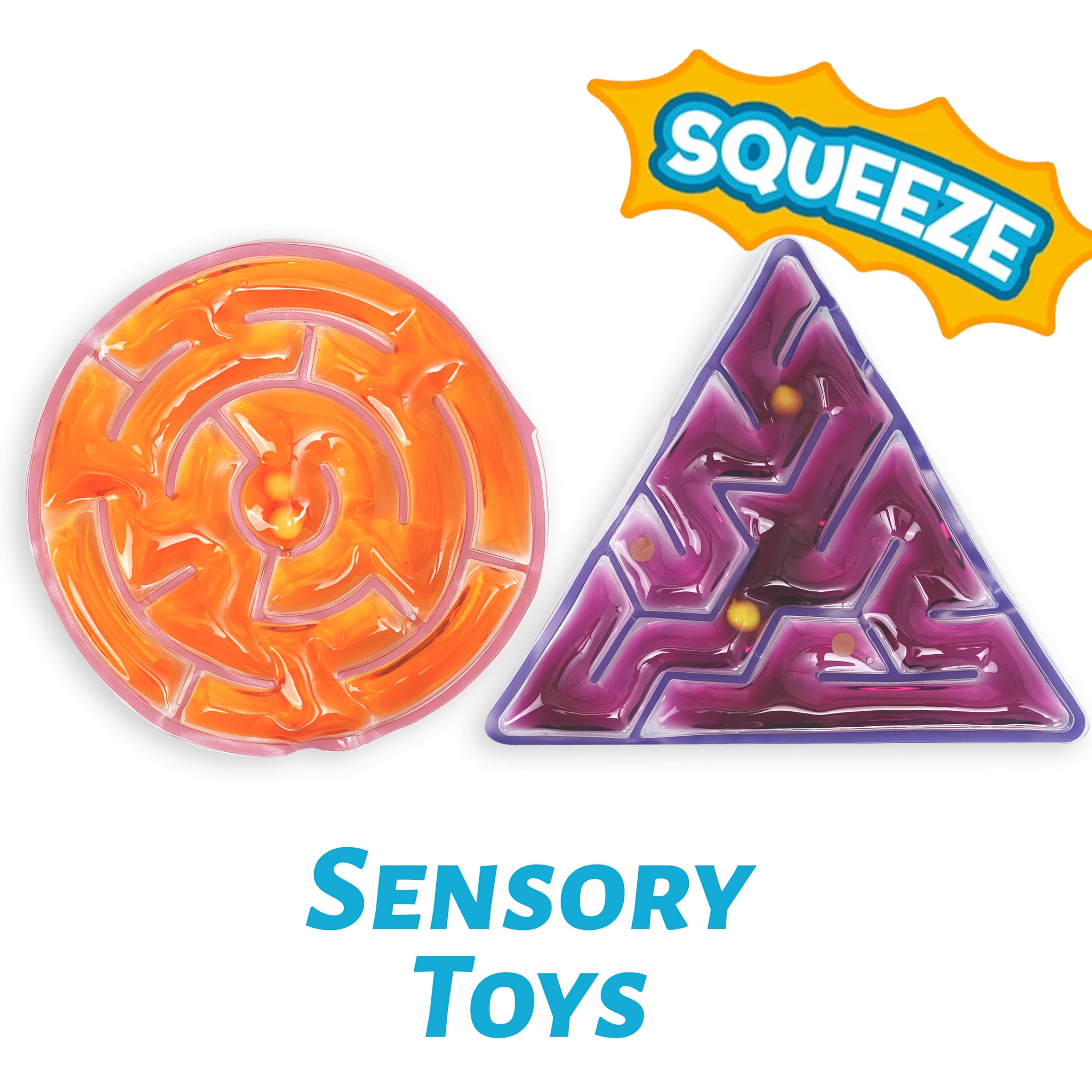 

1pc Sensory Calming Toy for Kids, Fun Educational Stress Relief for Classroom Home Travel, Mixed Colors Durable PE серый