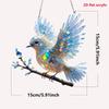 15cm Acrylic Magpie Bird Wall Hanging 2D Bird Hangings Pendant Ornament Home Art Dream Catcher Decoration Stained Window Hanging