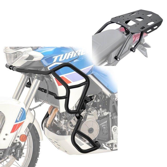Crankcase Cover Set SG1 for Aprilia Tuareg 660 22-25 + Rear Luggage Rack