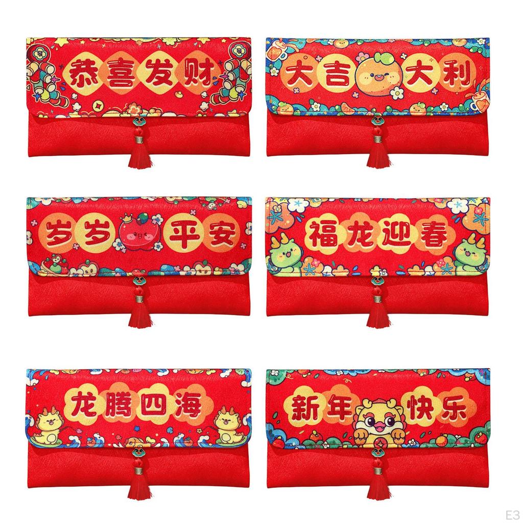 Chinese Year Red Envelope, Pocket Packet Hong Bao Gift Money Envelope