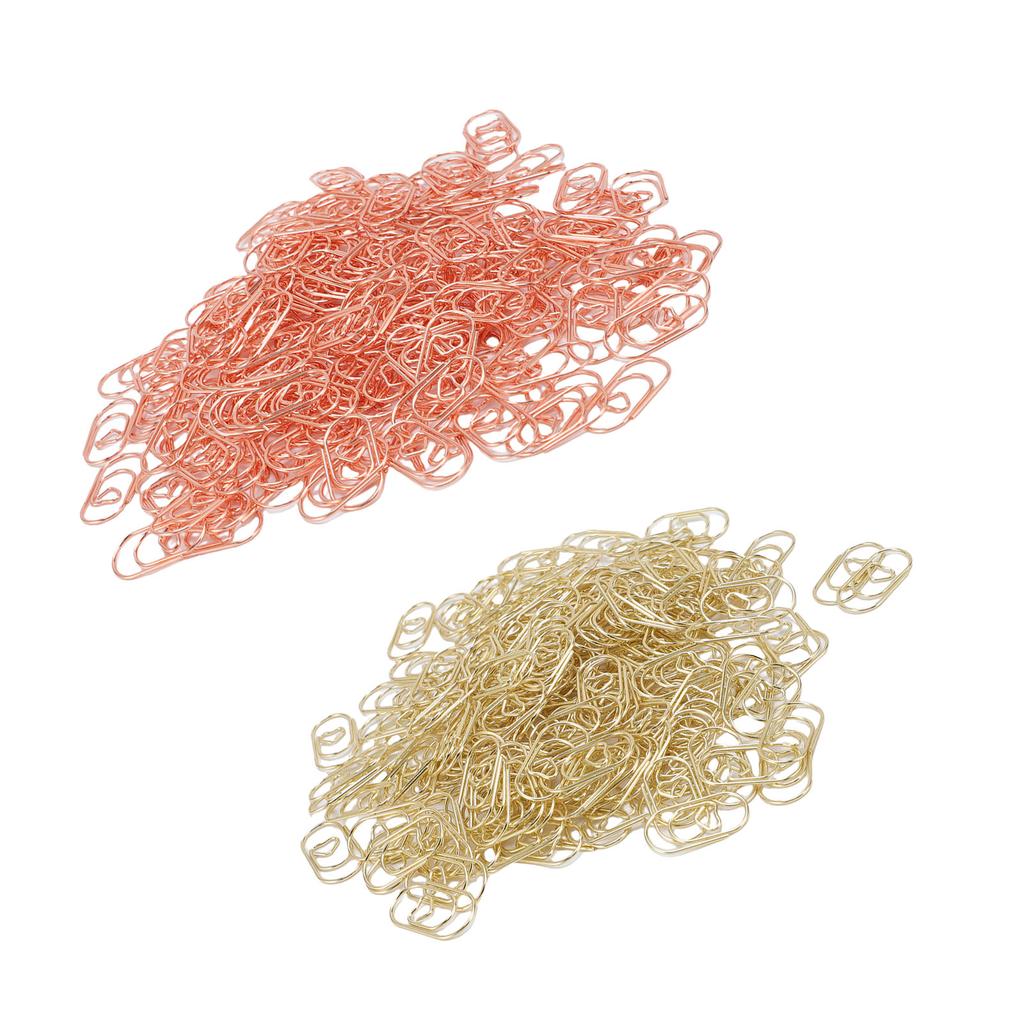 200 Pcs Heart Shaped Paper Clips Cute Decorative Love Paperclips with Transparent Storage Box for Ho