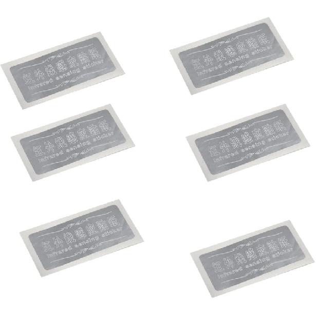 

LZLRUN 6Pcs Infrared Sensing Silver Stickers for LED Projector Car Door Step Courtesy Welcome Led Lights (Silver infrade Sensor Stickers) Silver infrared sensor st