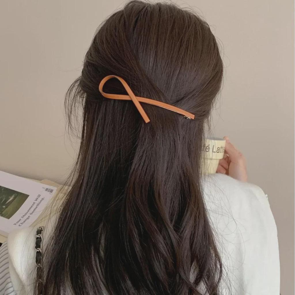 Vintage Cross Spring Bow Hair Clip for Women