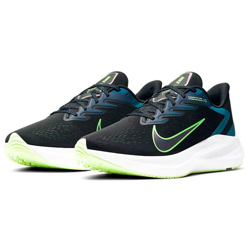 Nike Zoom Winflo 7 Black Valerian Blue Sneakers Casual CJ0291-004
