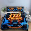 Ozzy Osbourne Bat Design Bedding Duvet Cover Set Duvet Cover Pillowcases  (1*Duvet Cover 2*Pillowcases, Without Duvet Insert)