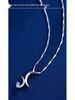Double Moon S925 Sterling Silver Minimalist Clavicle Necklace - Korean High-End Light Luxury Design