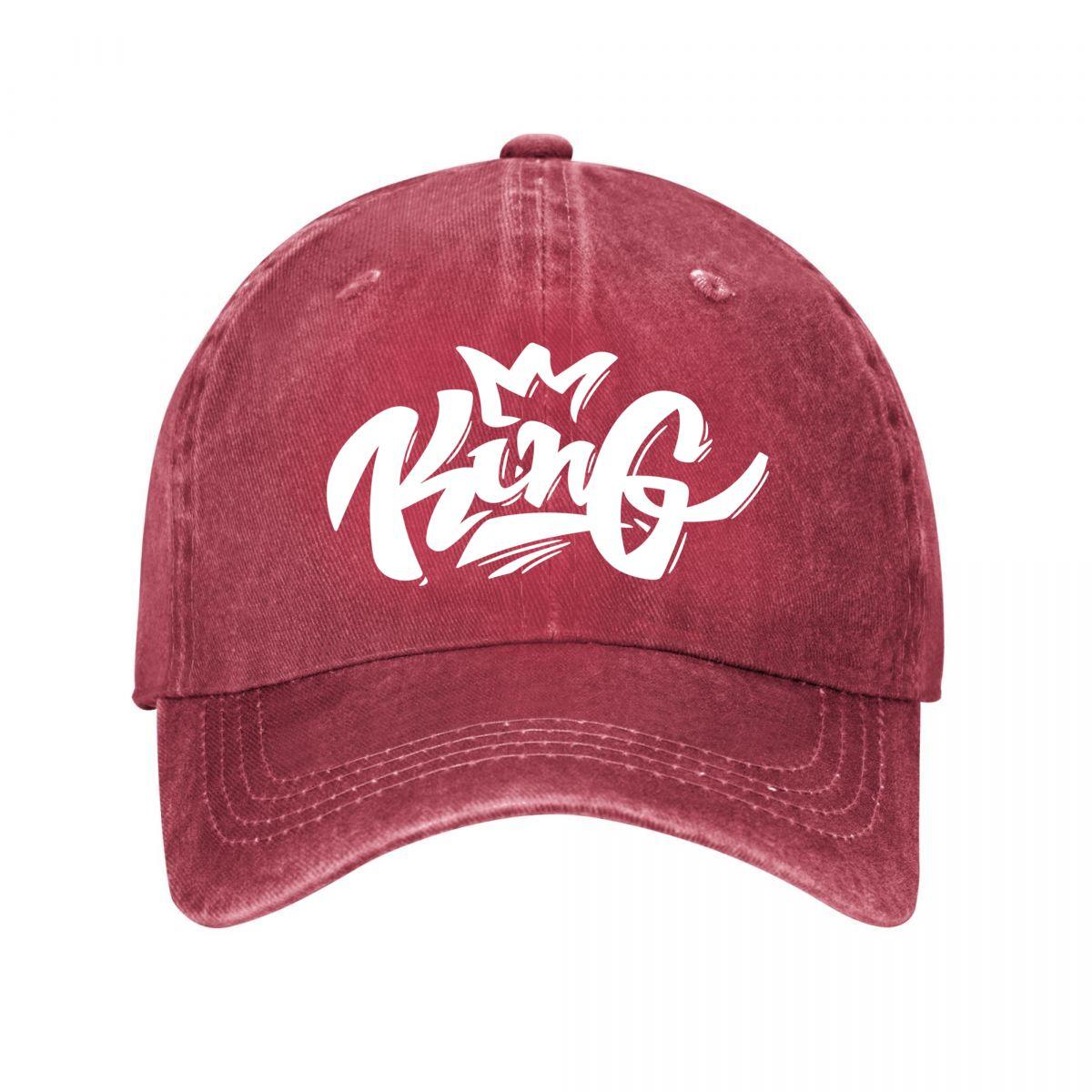 King Comfortable Breathable Flat Snapback Hat New Vintage Washed Cotton Baseball Cap Parent Kids Sun Hats Adjustable