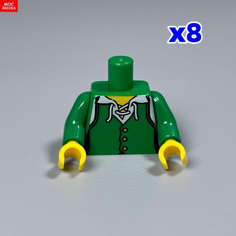 Ungiftig 8 Stück Moc Steine Torso Anzug 4cm Figur Teil Arme Hände Kochkleidung Bausteine Spielzeug Für Kinder Weihnachten Geschenke