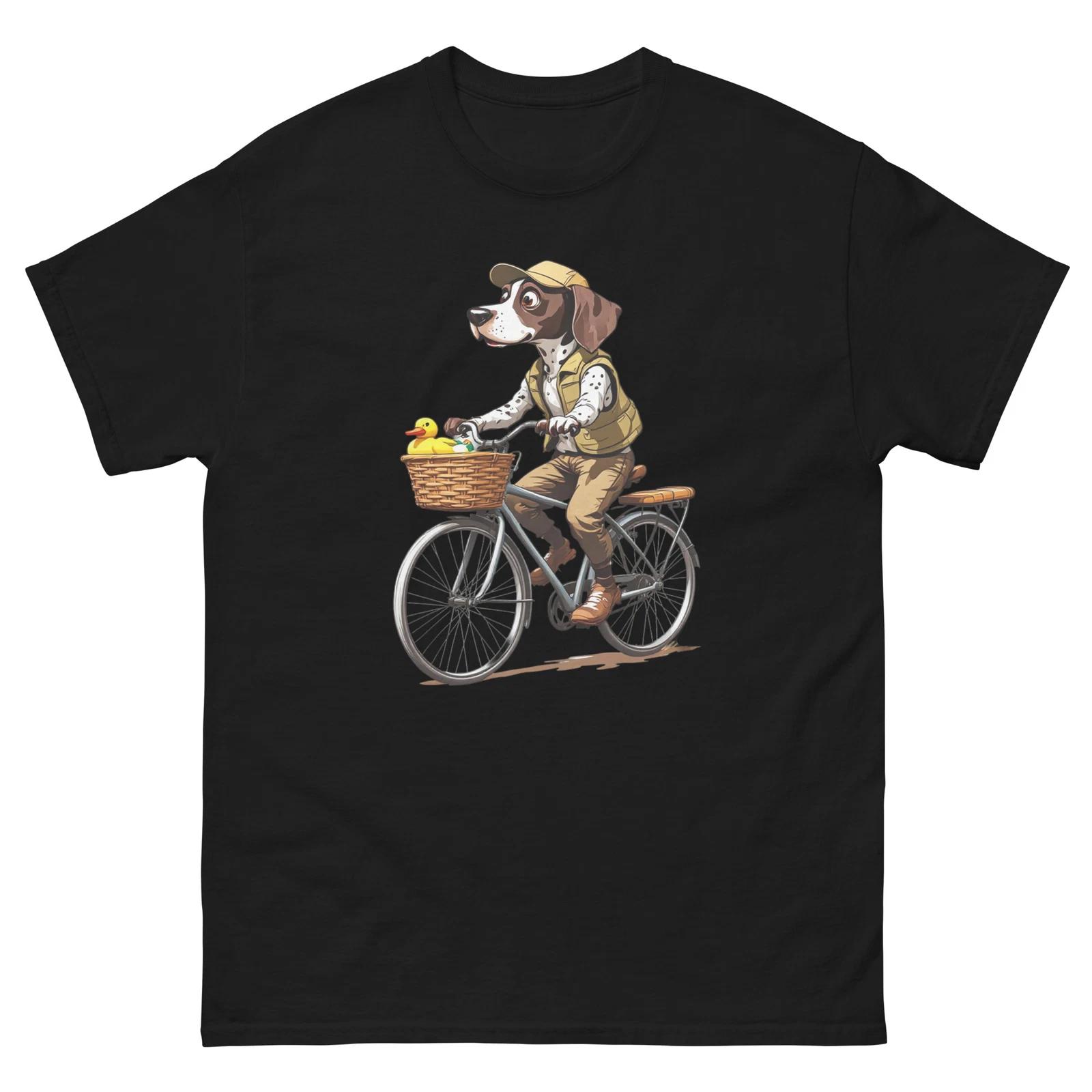 Biking German Shorthaired Pointer Dog Bike Cycling T-Shirt M