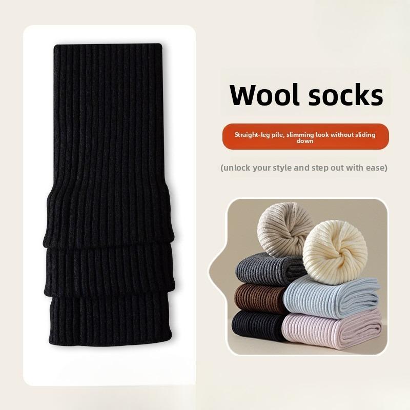 Women's Hosiery for Autumn and Winter, Paired with Small Leather Shoes, Leg Covers, Calf Socks, Knitted Leg Shaping Hosiery