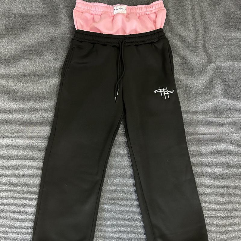 Pantalon de survêtement ample rétro street hip-hop couple européen et américain taille double fausse pièce deux pièces