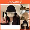 Style Adorable Japanese Round Top Bucket Hat For Women With Uv Protection Beige In