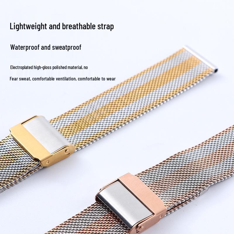 Milanese Stainless Steel Mesh Watch Strap for Samsung, Huawei, Apple DW 06 Line