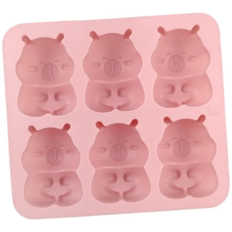 Kapibara Ice Tray Silicone Mold Diy Chocolate Biscuit Mold Baking Tool Candy Mold Gift
