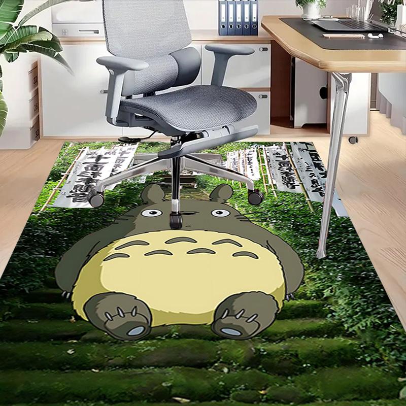 1pc Totoros Magical Night Carpet for Playroom Bedroom Living Room Sofa Home Decor,kids Game Area Rug Non-slip Floor Mat Y7299