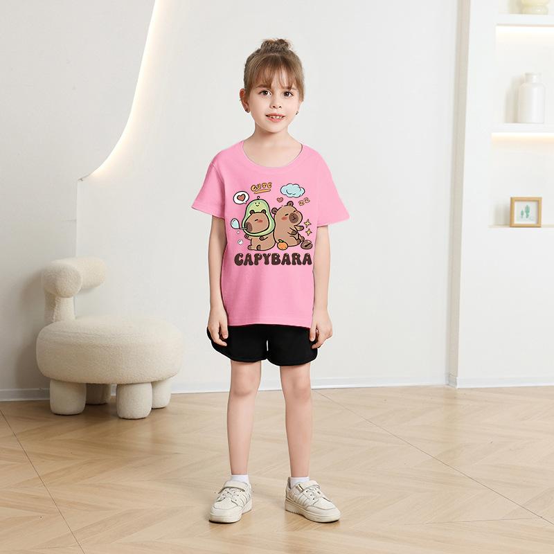Children's Casual Short-sleeved T-shirt - Summer Boys' And Girls' Cute T-shirt