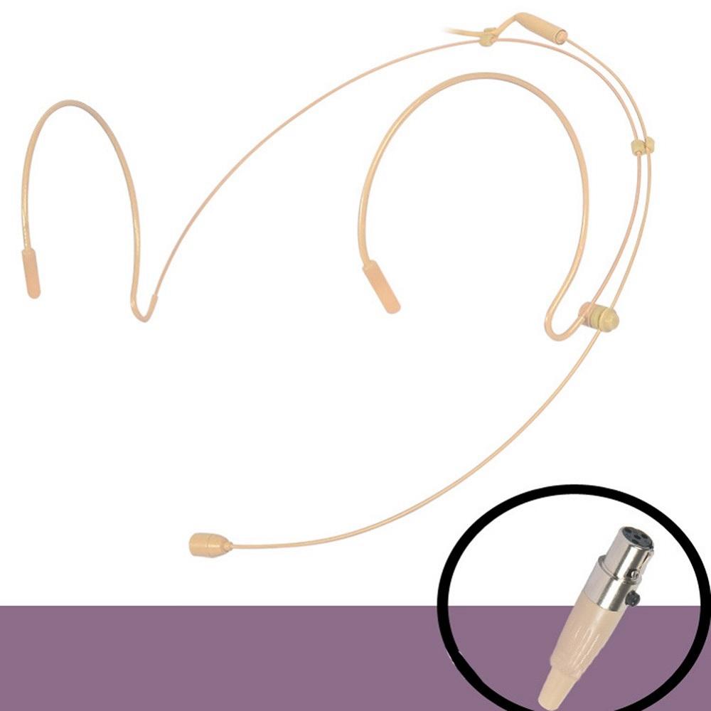 Headset Mic Headworn Microphone Mini XLR 4 Pin TA4F For Shure Headworn Headband Mic Bodypack Transmitter