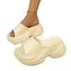 Fashion 2025 Summer Women's Solid Round Toe Platform Beach Slippers Light Casual Sandals for Outdoor Casual Slippers Women Zapatos Mujer