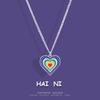 Krystallhjertehalskjede Mote Koreansk Wave Shiny Clavicle Chain Halskjede Kvinner Trendende festgaver