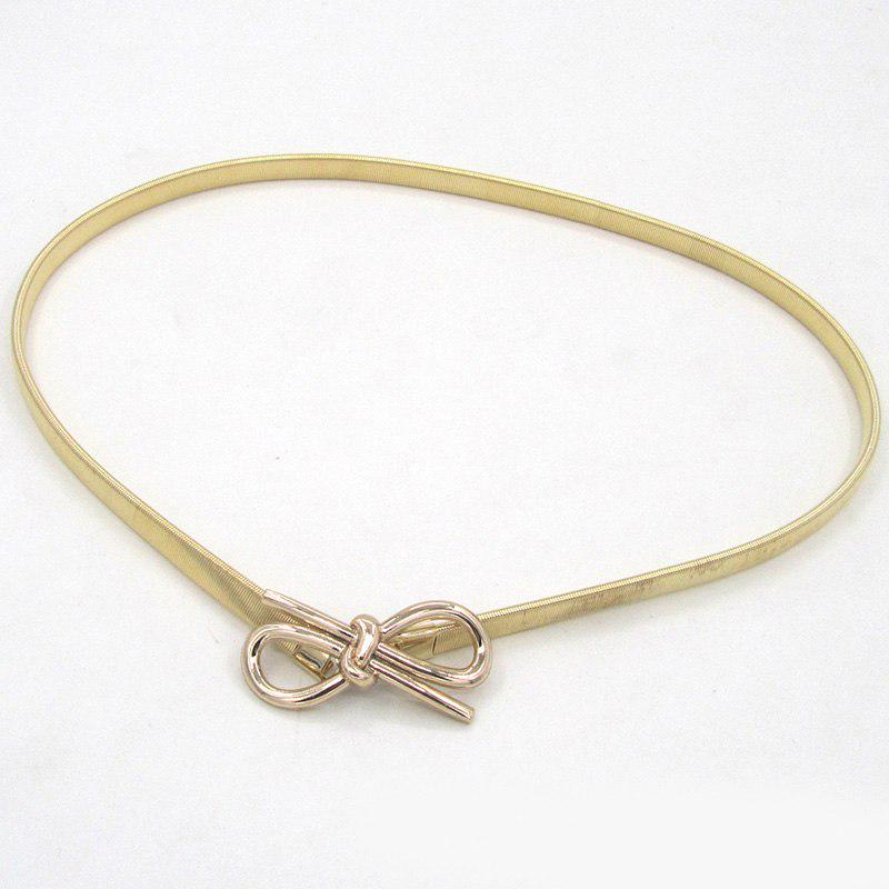 

Женский модный эластичный металлический ремень с цветочным принтом, регулируемый ремень, качественный женский платье, ремень Style 1 золотой