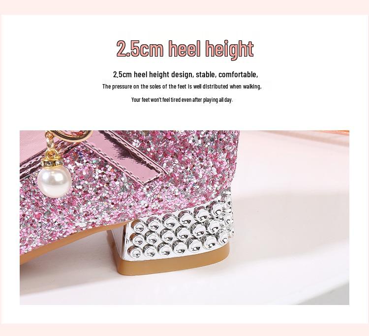 Mädchen Kristall Schmetterling Prinzessin Schuhe - Weiche Sohle Pailletten Ballerinas für Große Kinder