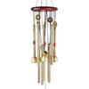 Metal Wind Chime Garden Decorative Vintage Style Outdoor Hanging Iron Tube Bells with Multiple Tubes and Circular Top Frame for Patio Porch Yard
