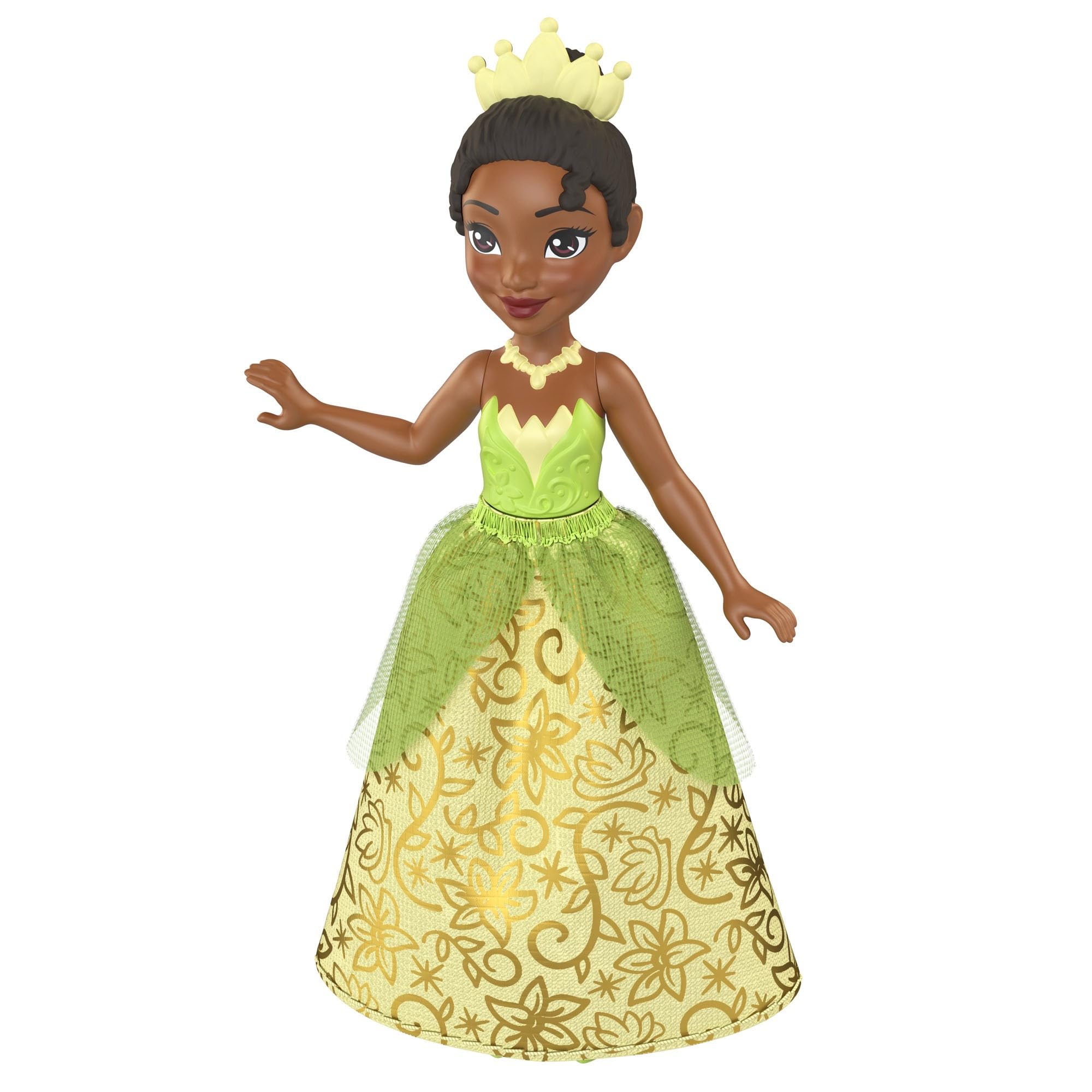 

MATTEL Принцесса Тиана в возрасте 10 лет и HLW71 Disney/Disney (Мини-кукла) [Кукла-наряд] [3 вверх] зелёный