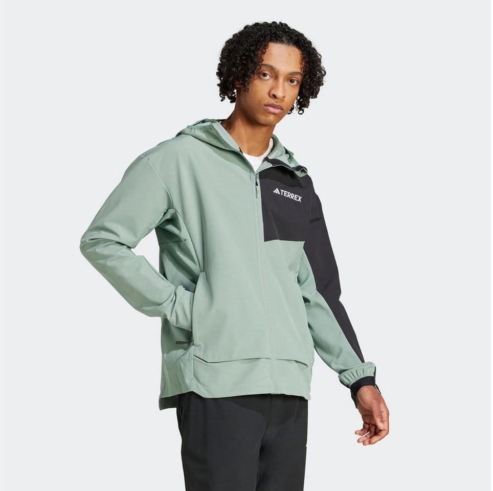 

Куртка Adidas Terrex Softshell зелено-черная XS